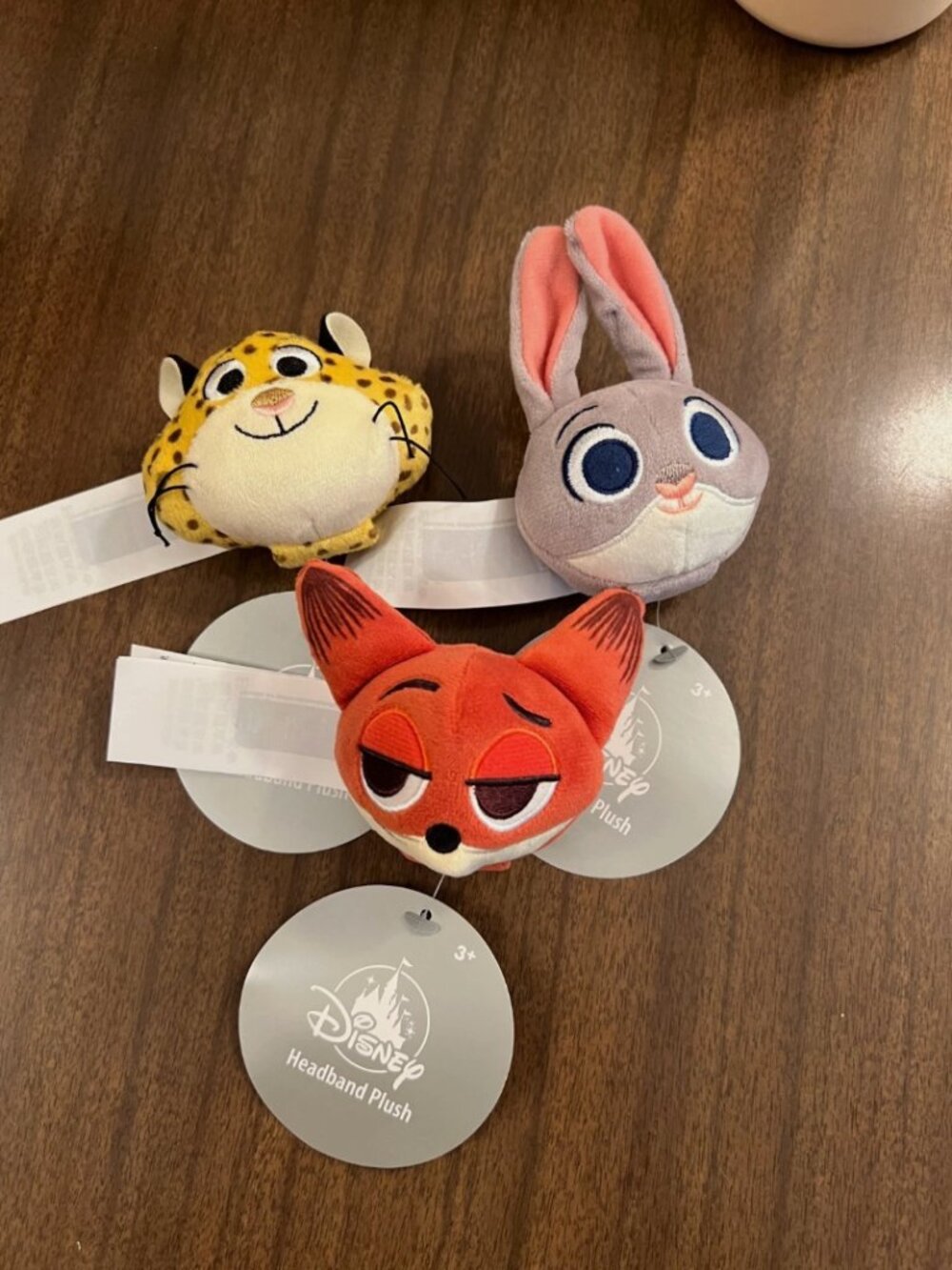 NWT Disney Parks Zootopia Headband Plush Heads